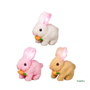 Zıp Zıp Tavşan – Pilli, Havuç Hediyeli Sevimli Oyuncak